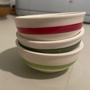 Three small bowls